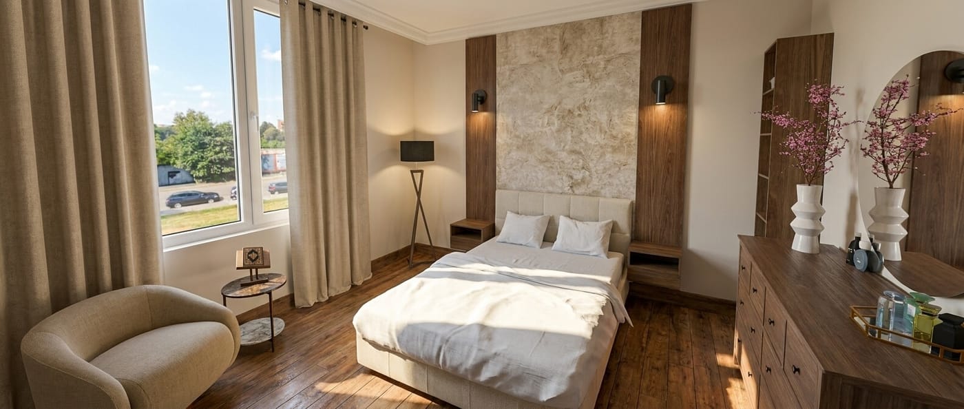 Mid-century bedroom
