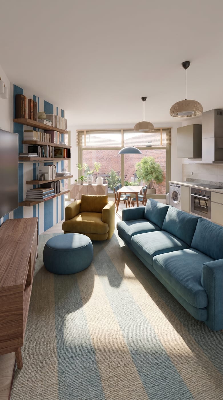 Mid-century living room