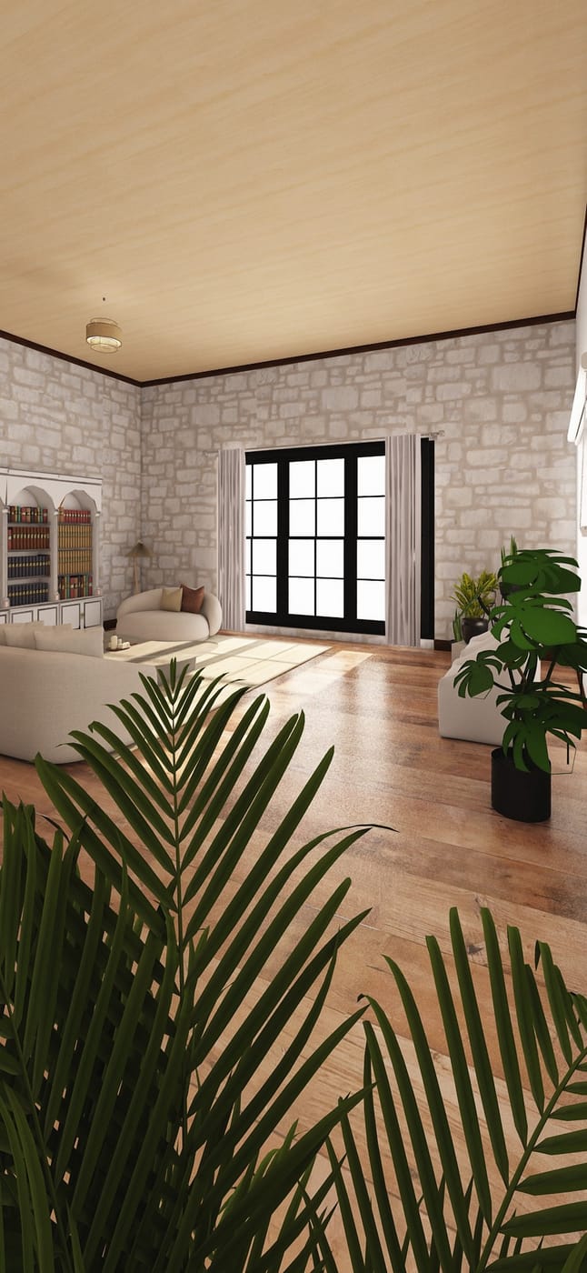 Mid-century living room