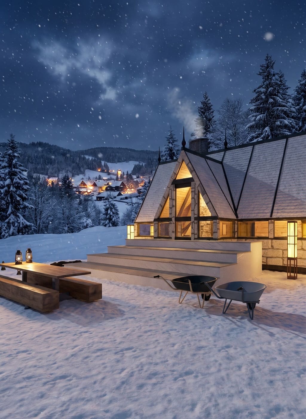 Facade Alpine outdoor space