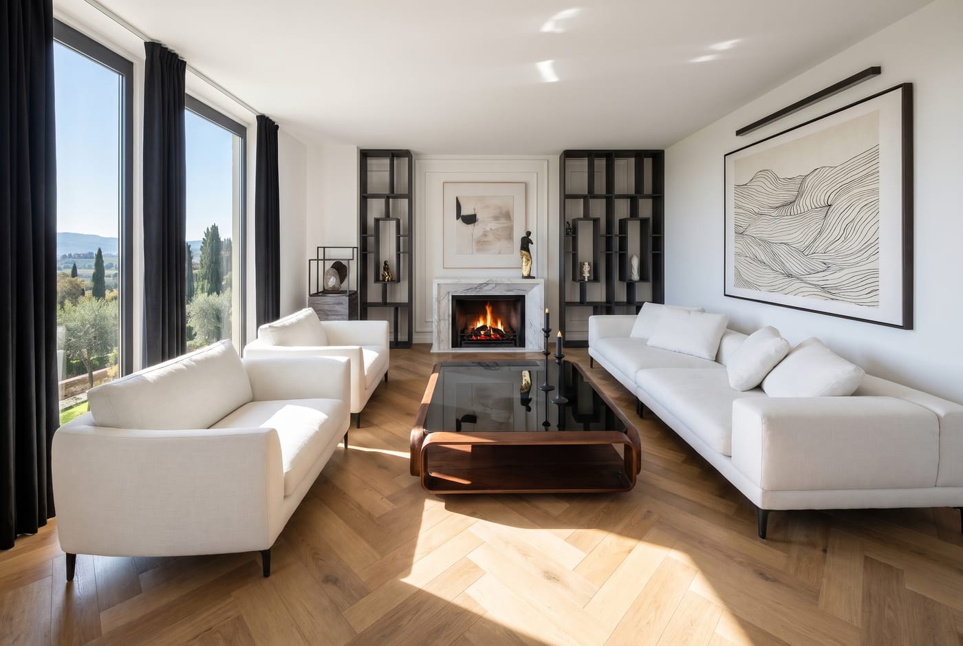 Mid-century living room