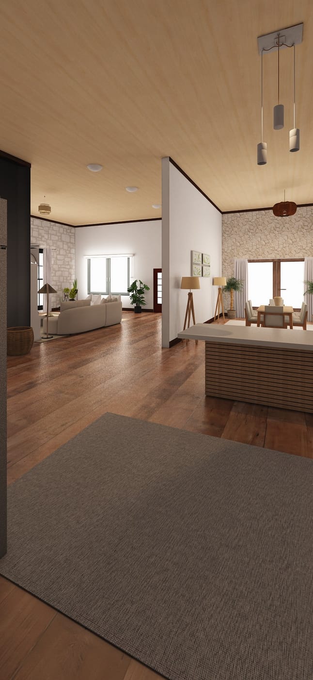 Mid-century living room