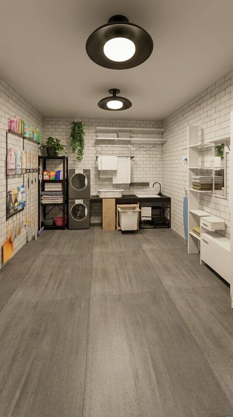 Mid-century laundry room