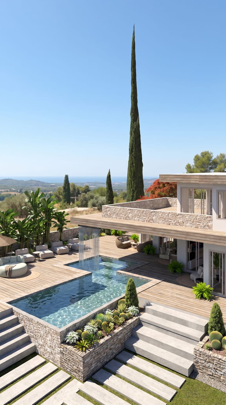 Landscape Mediterranean outdoor space