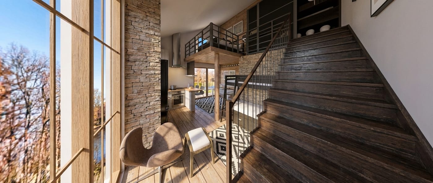 Mid-century living room