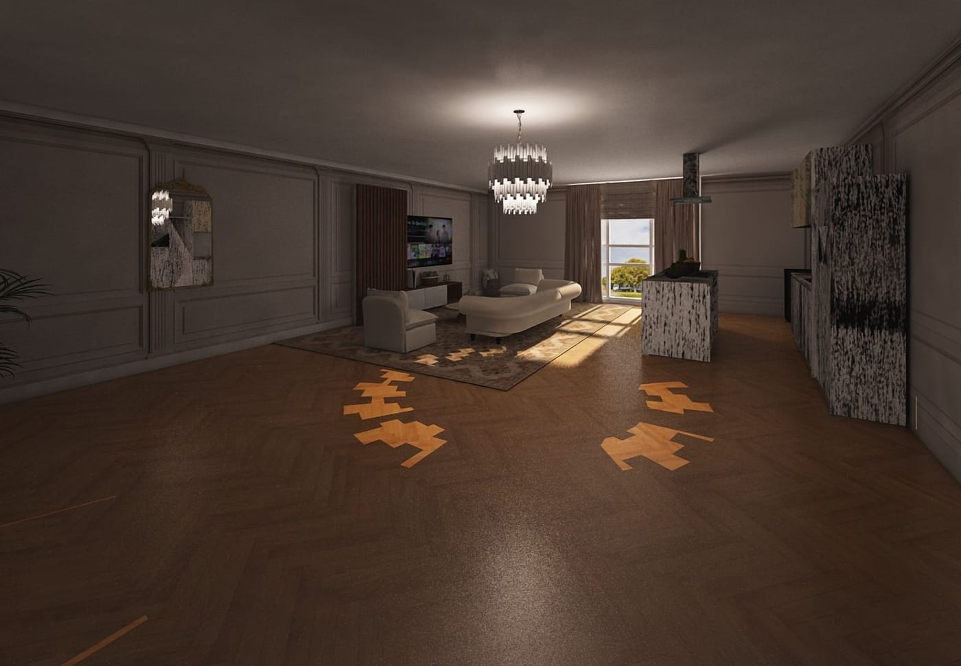 Contemporary living room