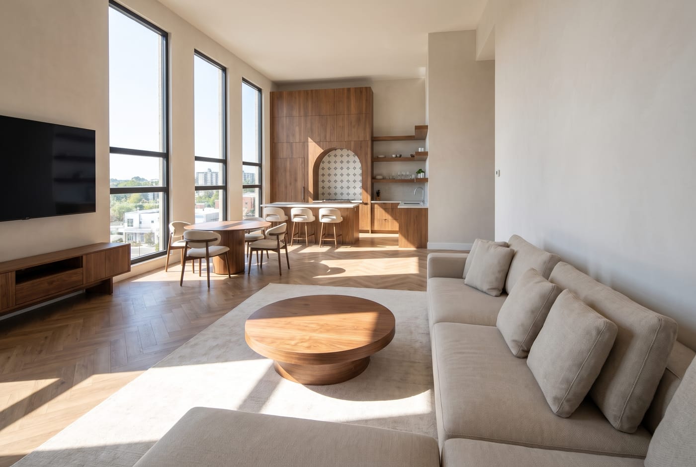 Mid-century living room