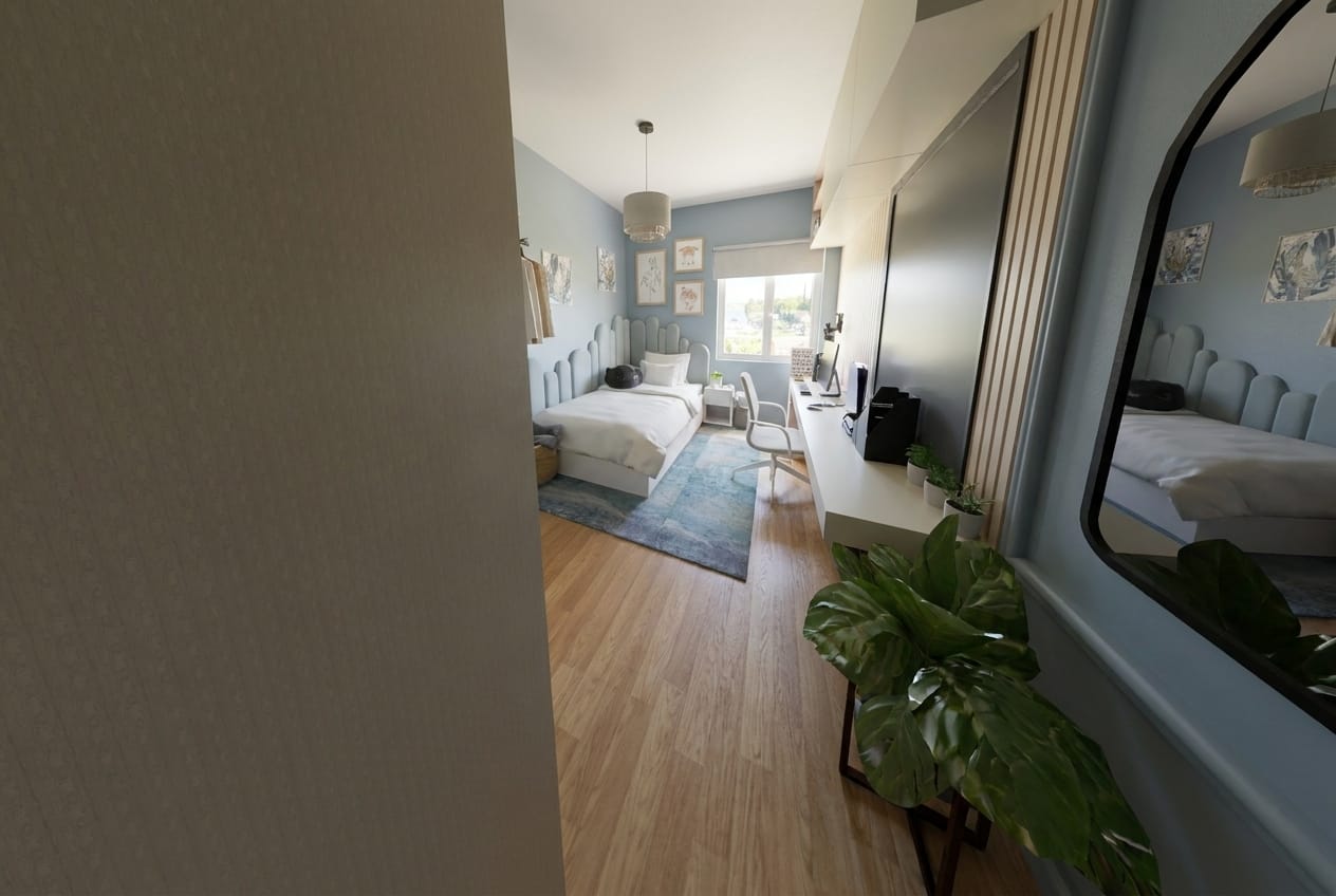 Mid-century bedroom