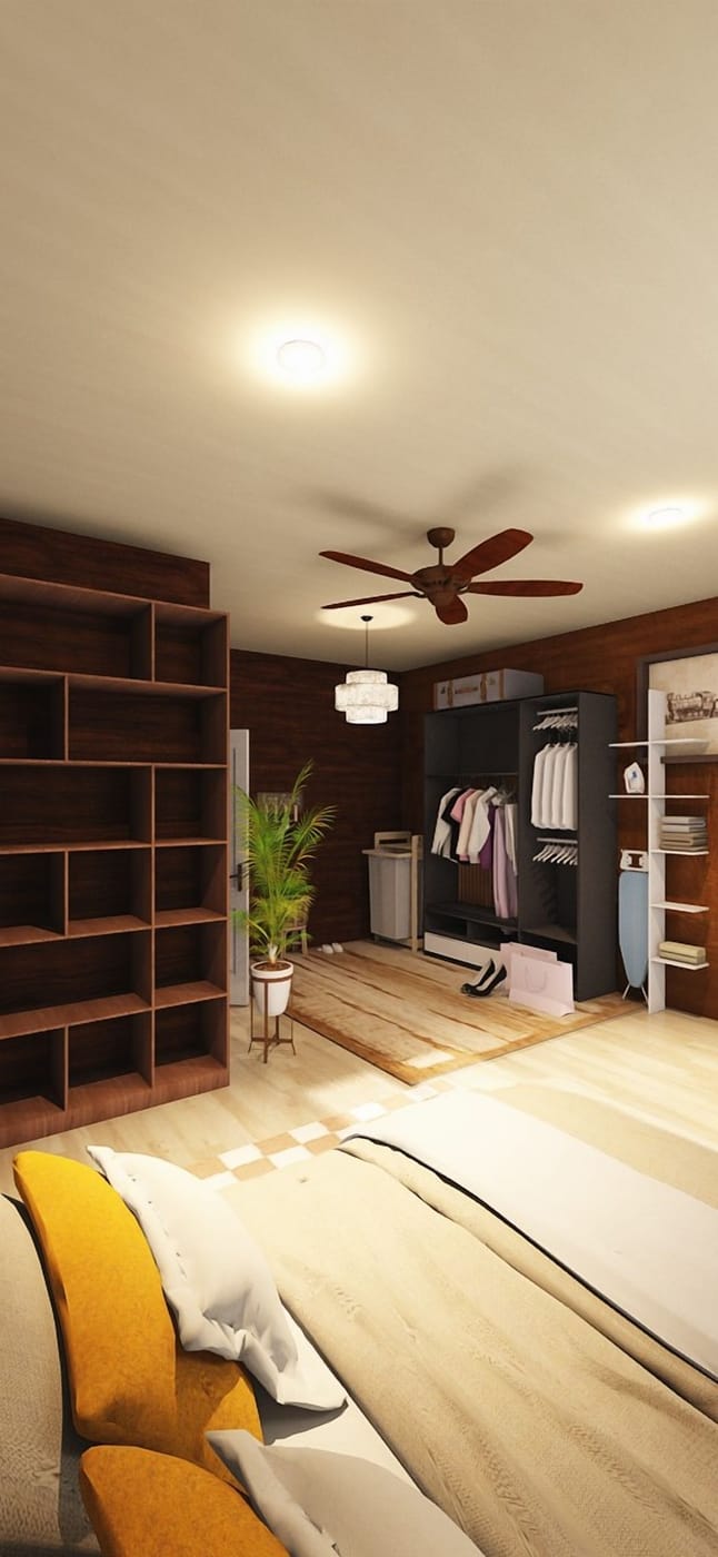 Mid-century bedroom