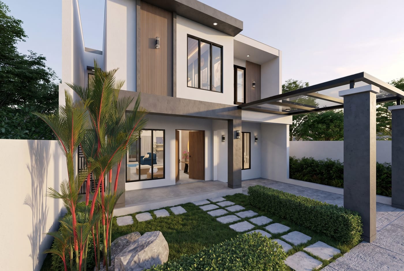 Contemporary outdoor space