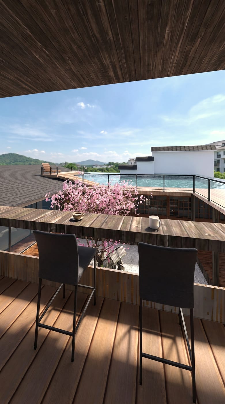 Modern outdoor space