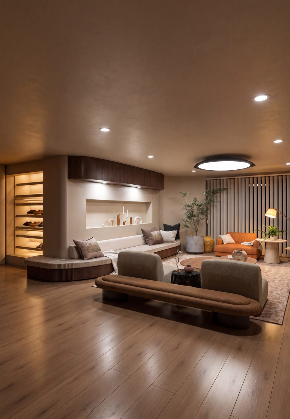 Mid-century living room