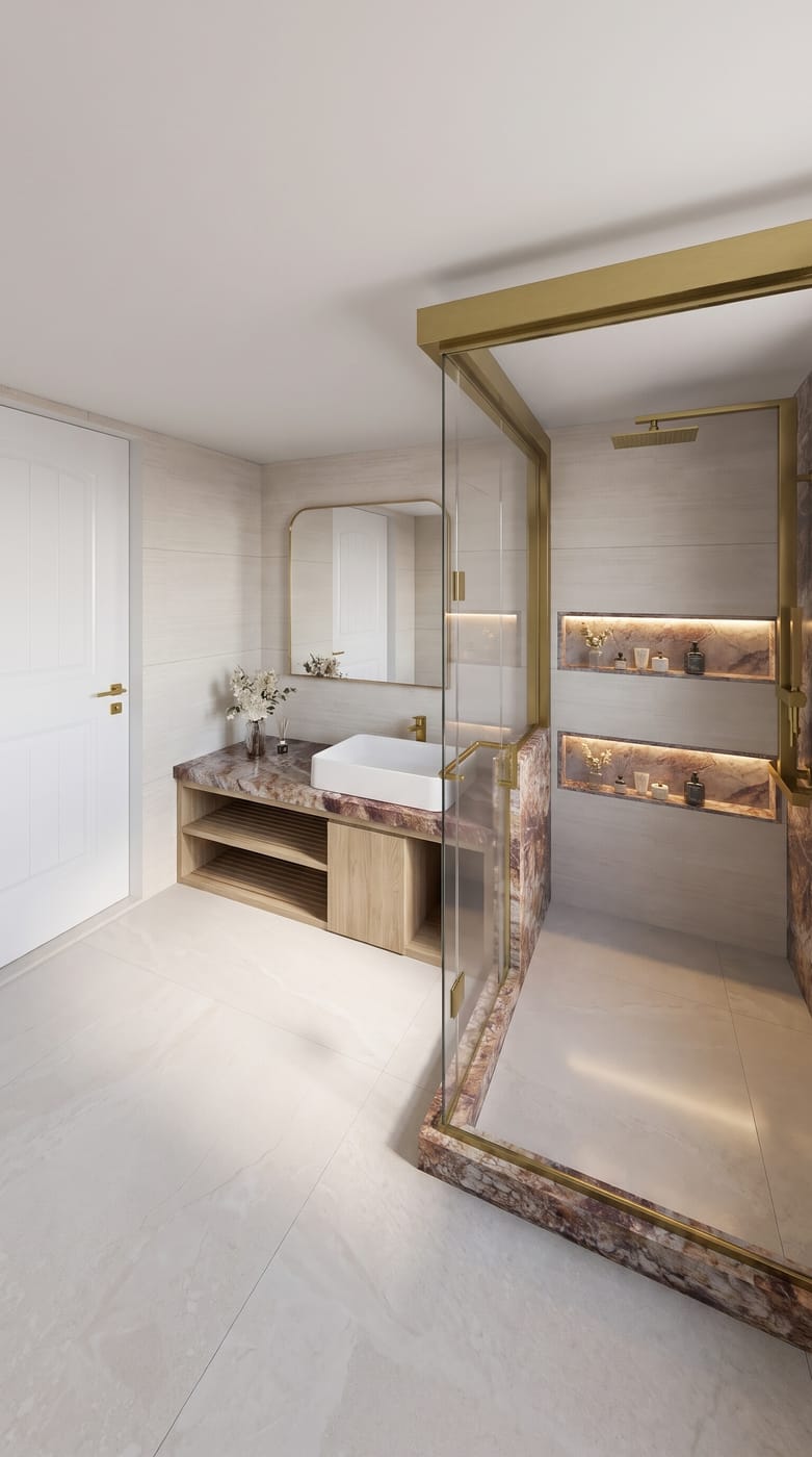 Mid-century bathroom