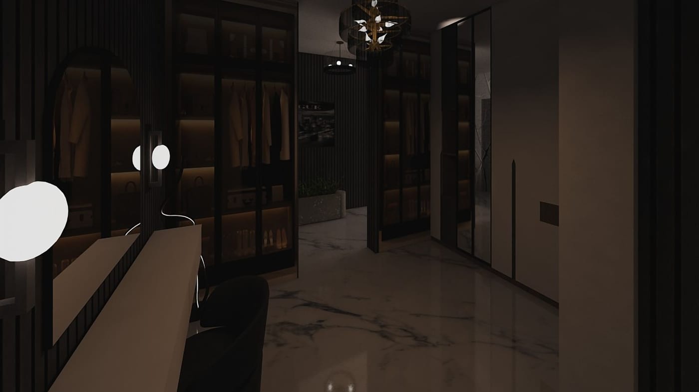 Mid-century closet