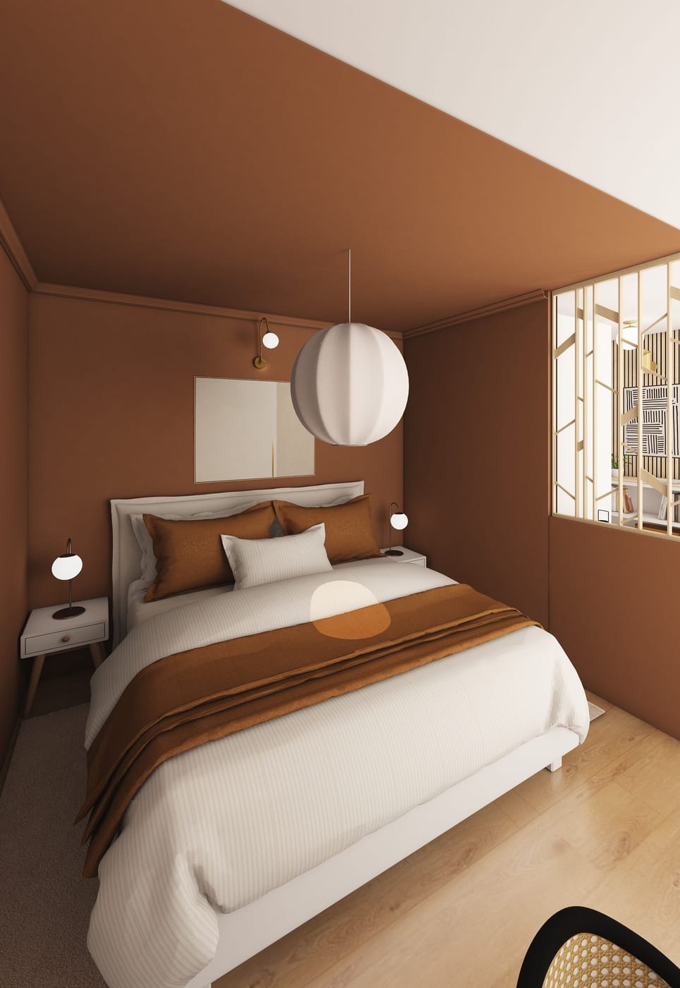 Mid-century bedroom