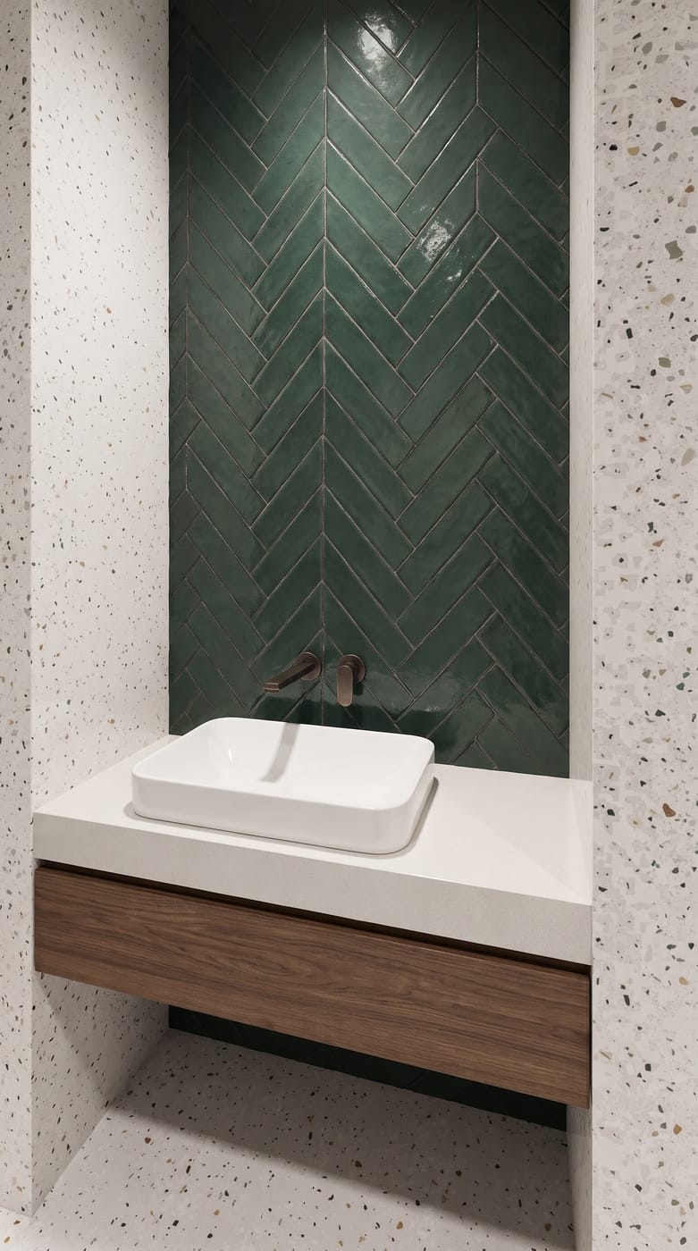 Mid-century bathroom