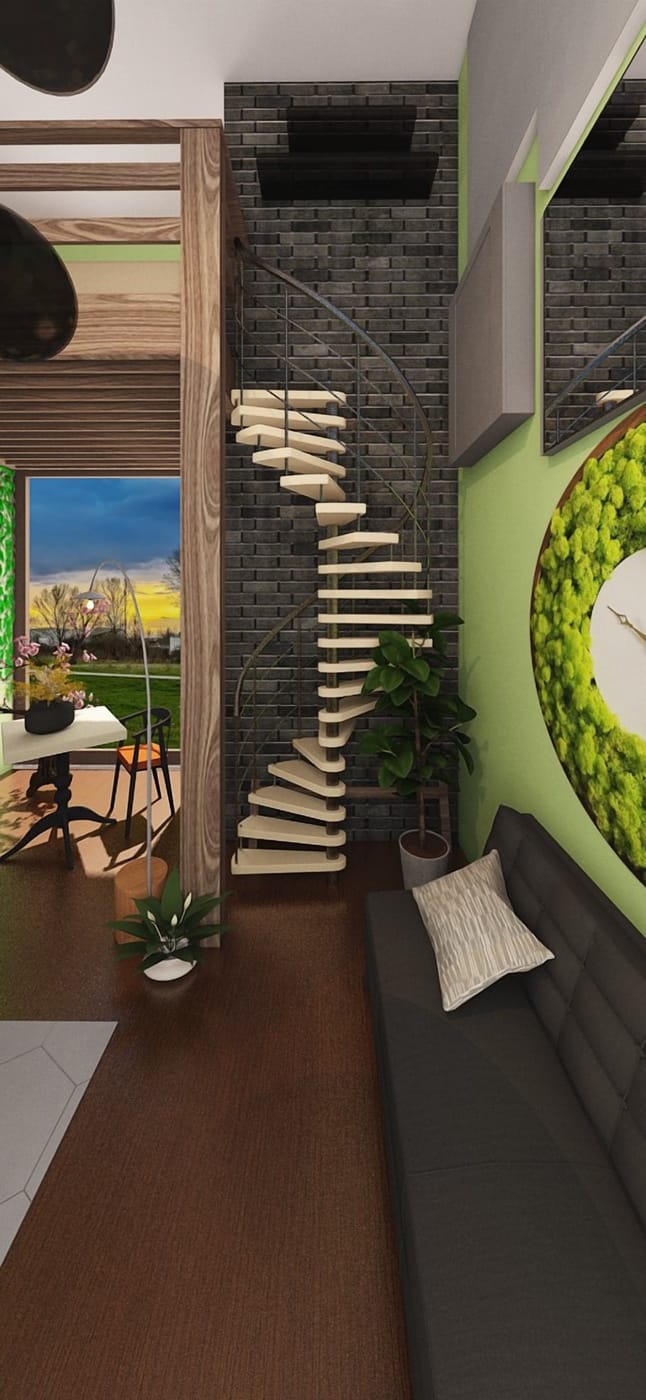 Mid-century living room