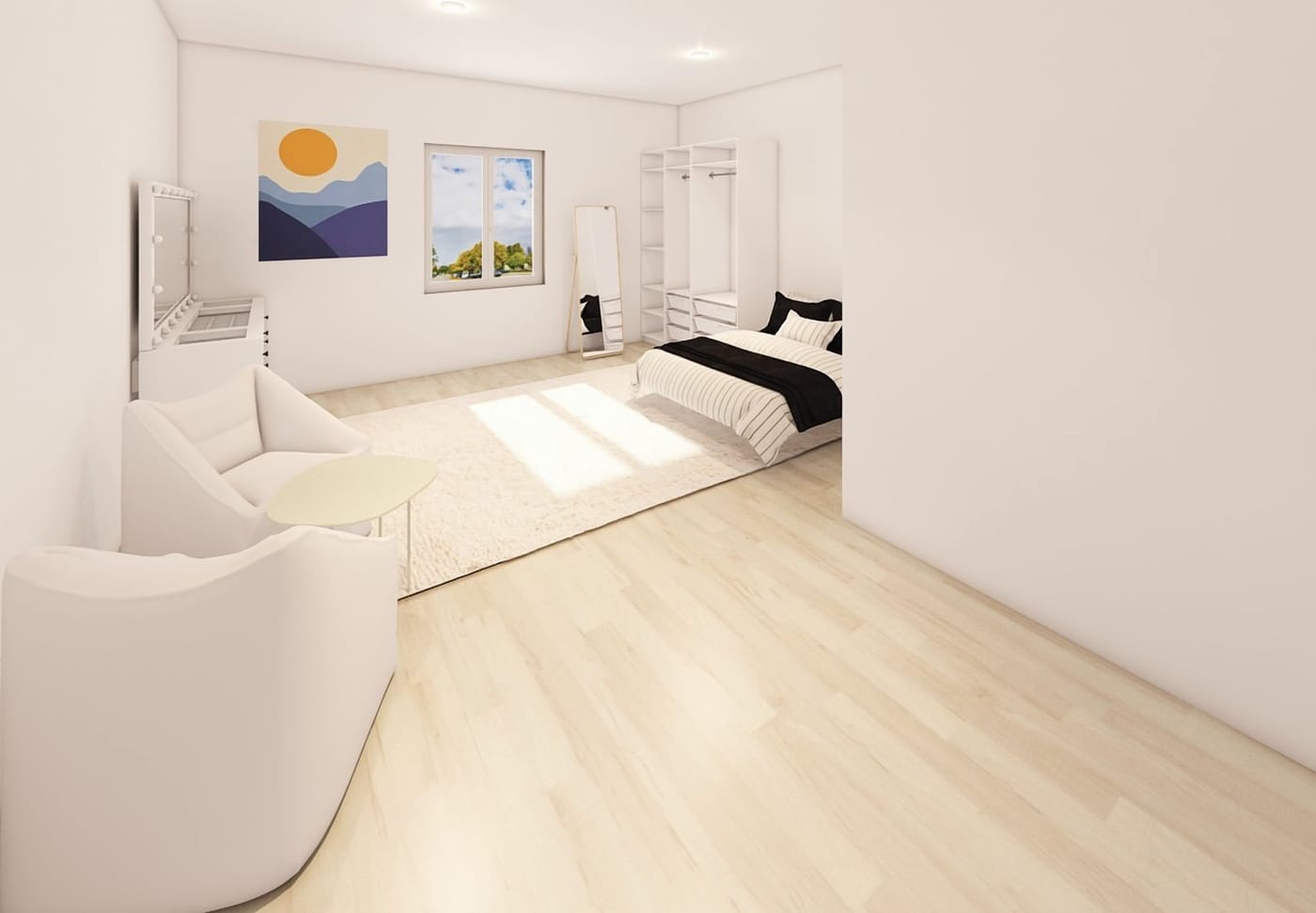 Scandinavian bedroom