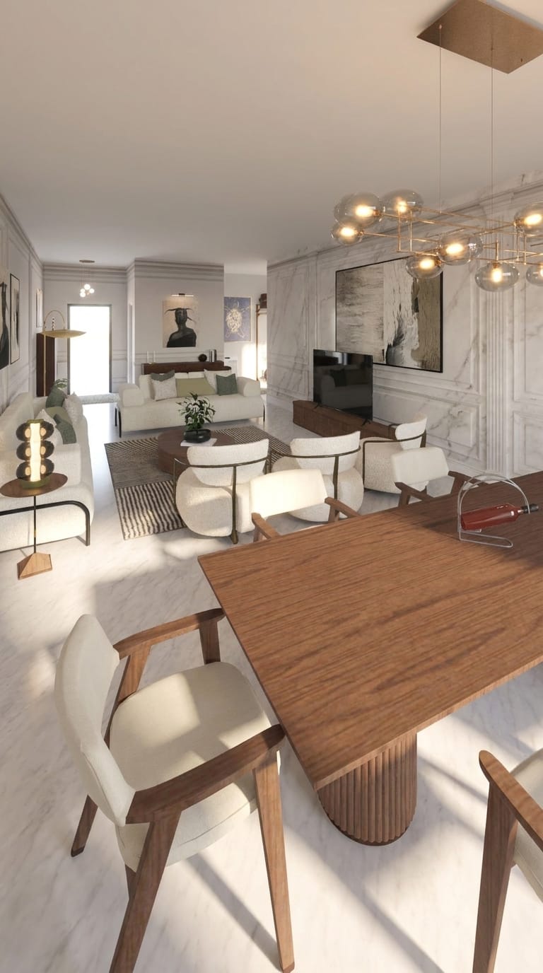 Mid-century living room