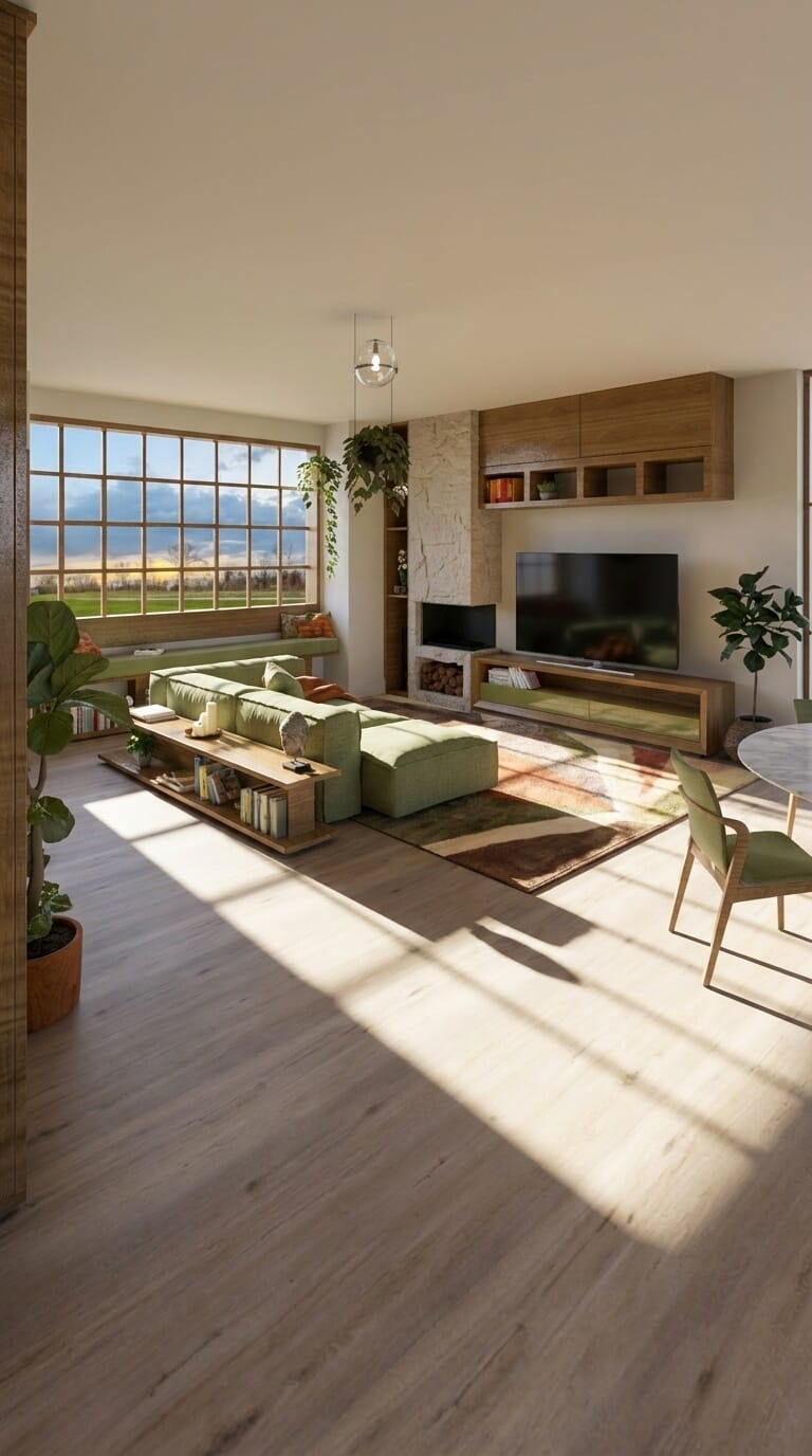 Mid-century living room