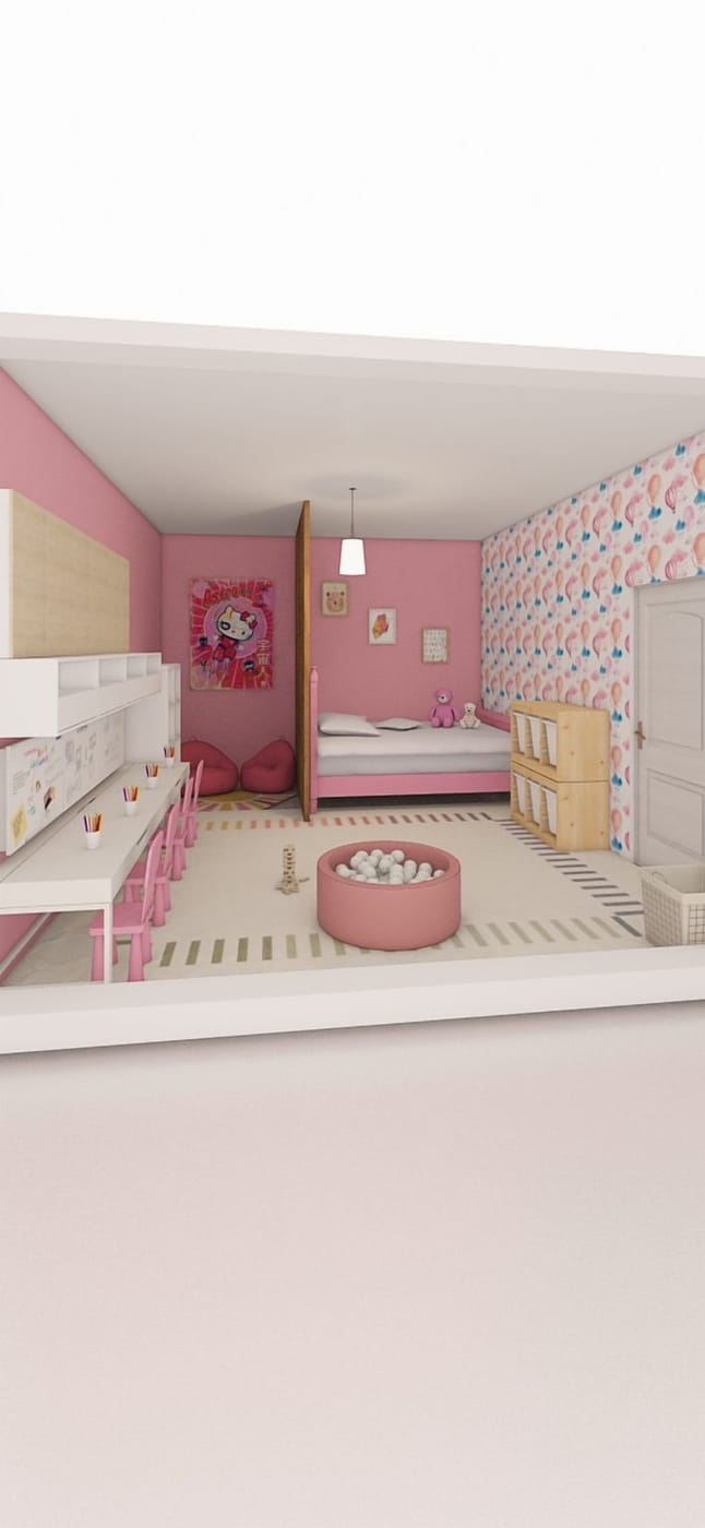 Boho kids room