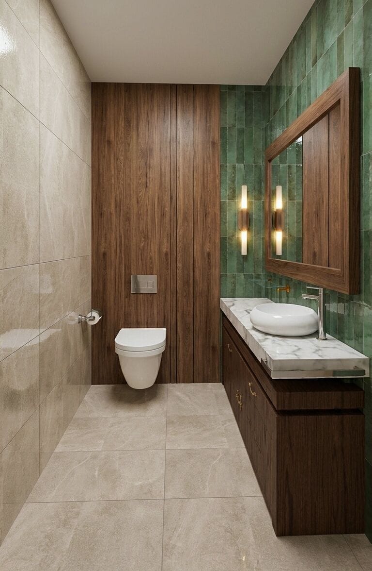 Mid-century bathroom