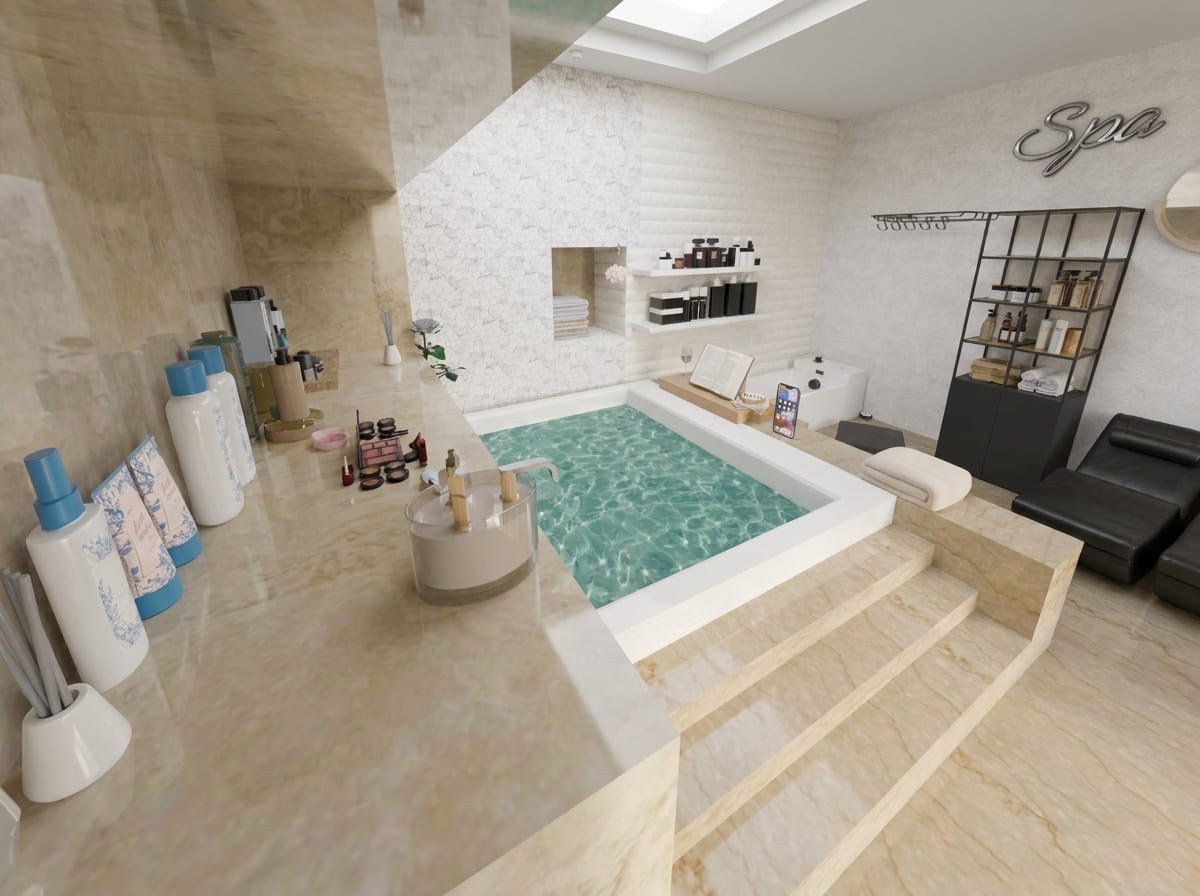 Mid-century bathroom
