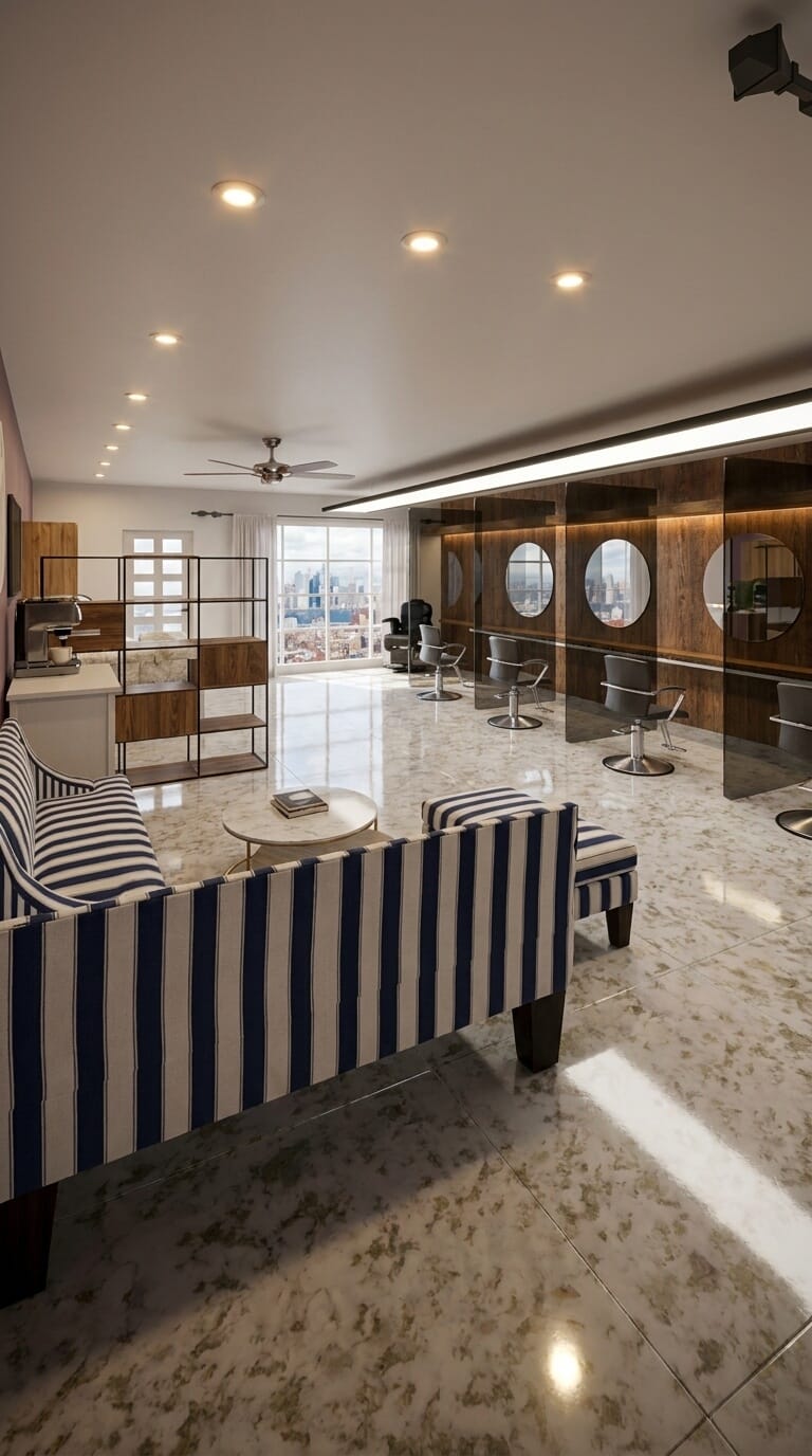 Contemporary salon