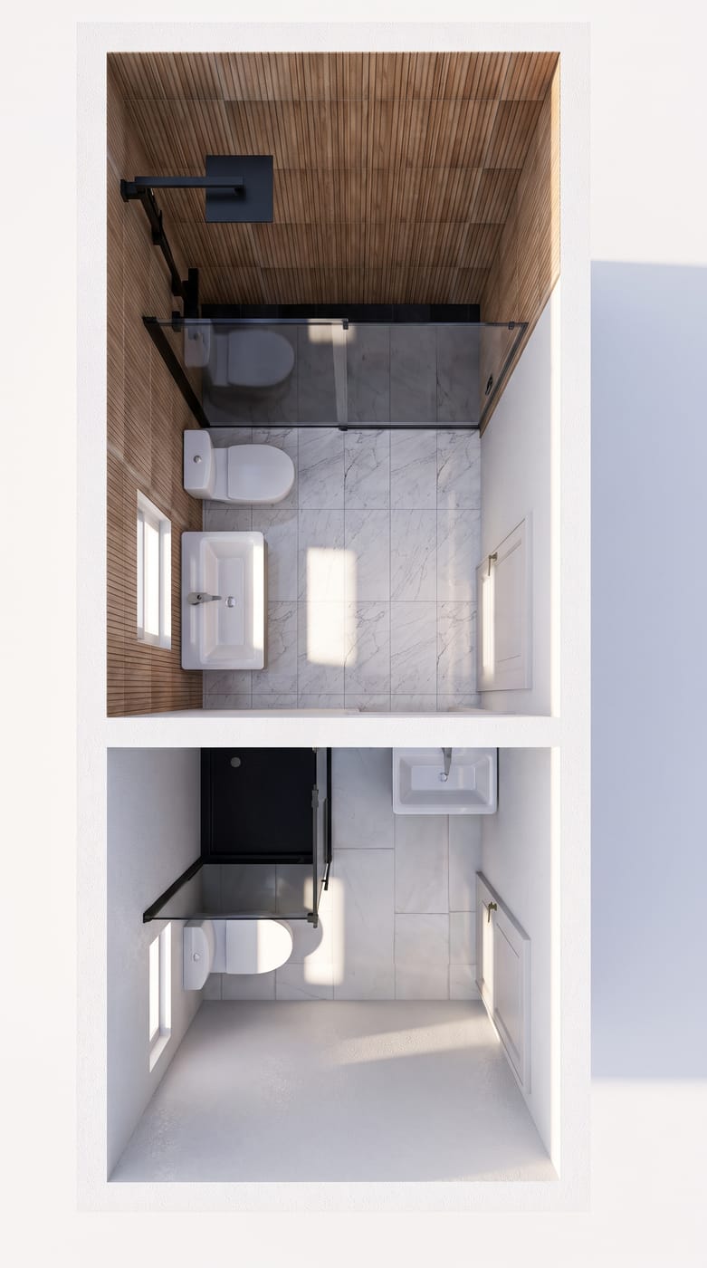 Mid-century bathroom