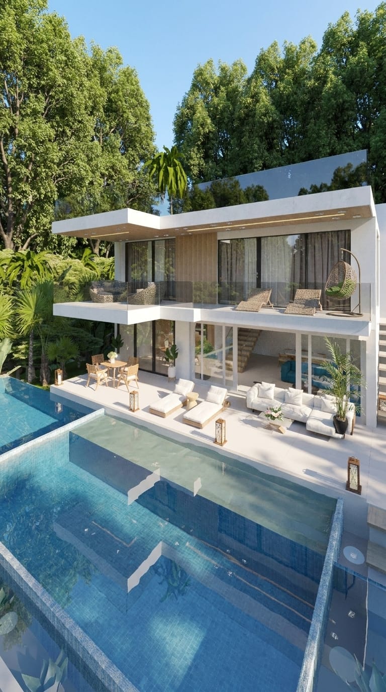 Contemporary outdoor space