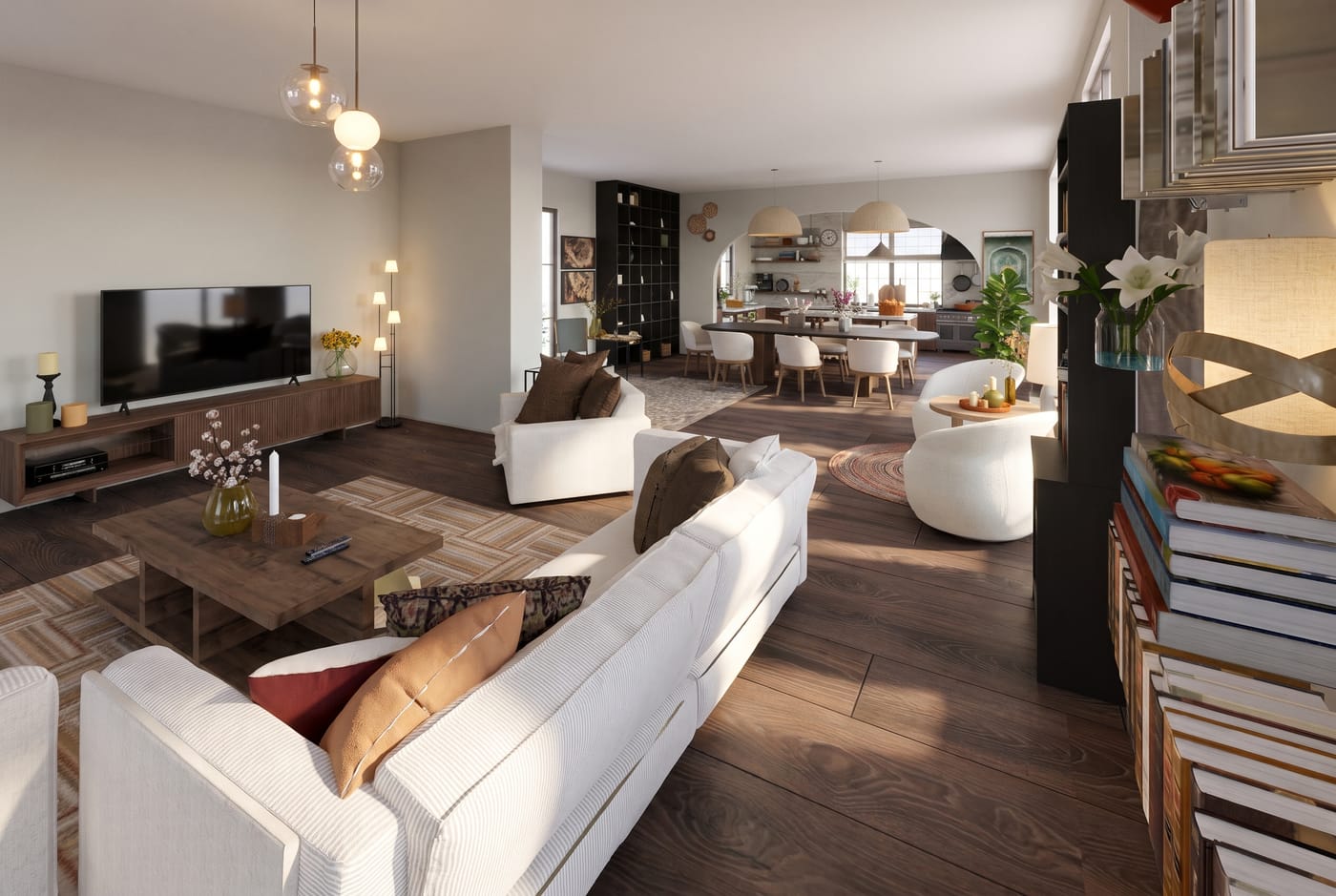Mid-century living room
