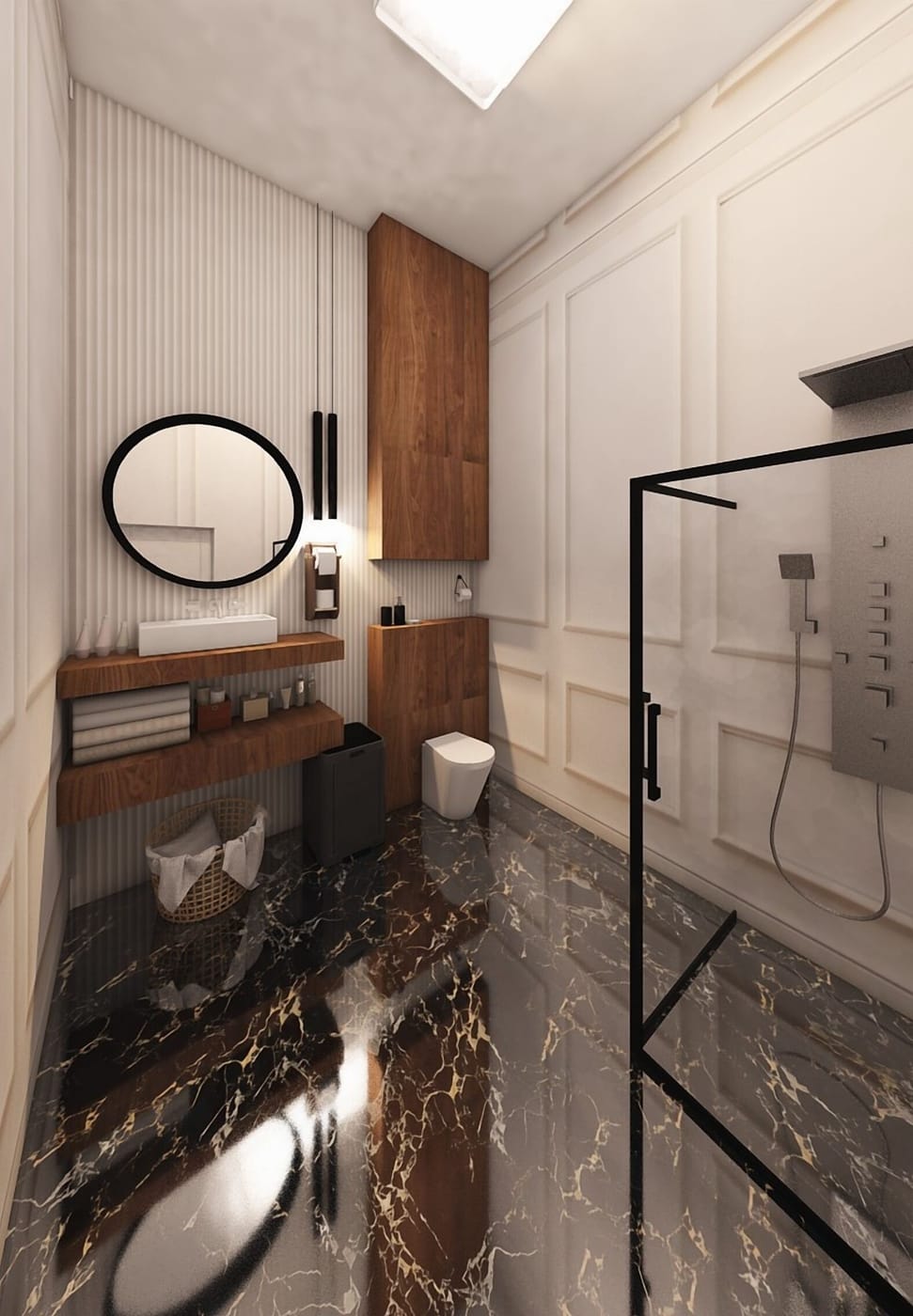 Mid-century bathroom