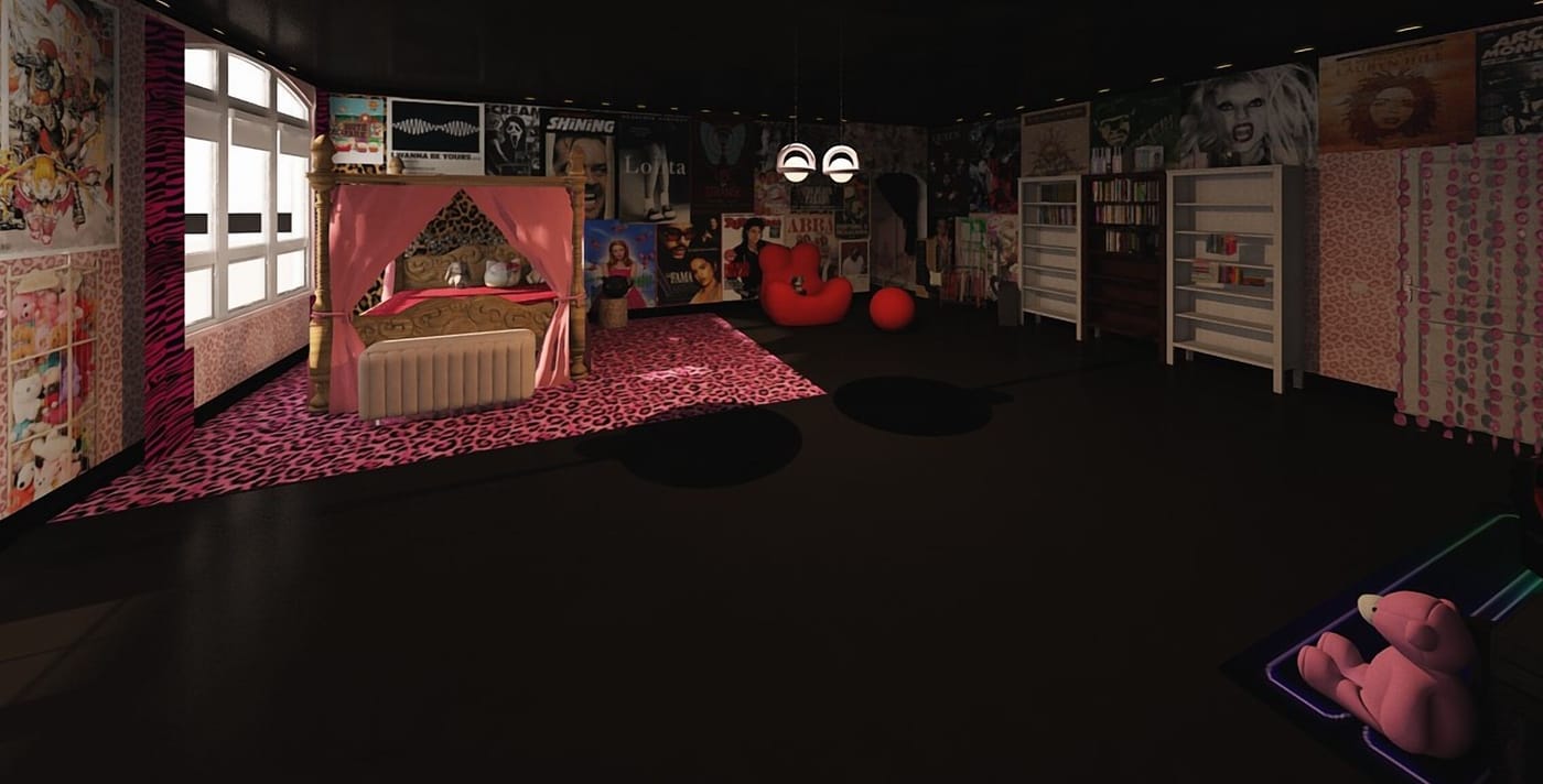Eclectic bedroom