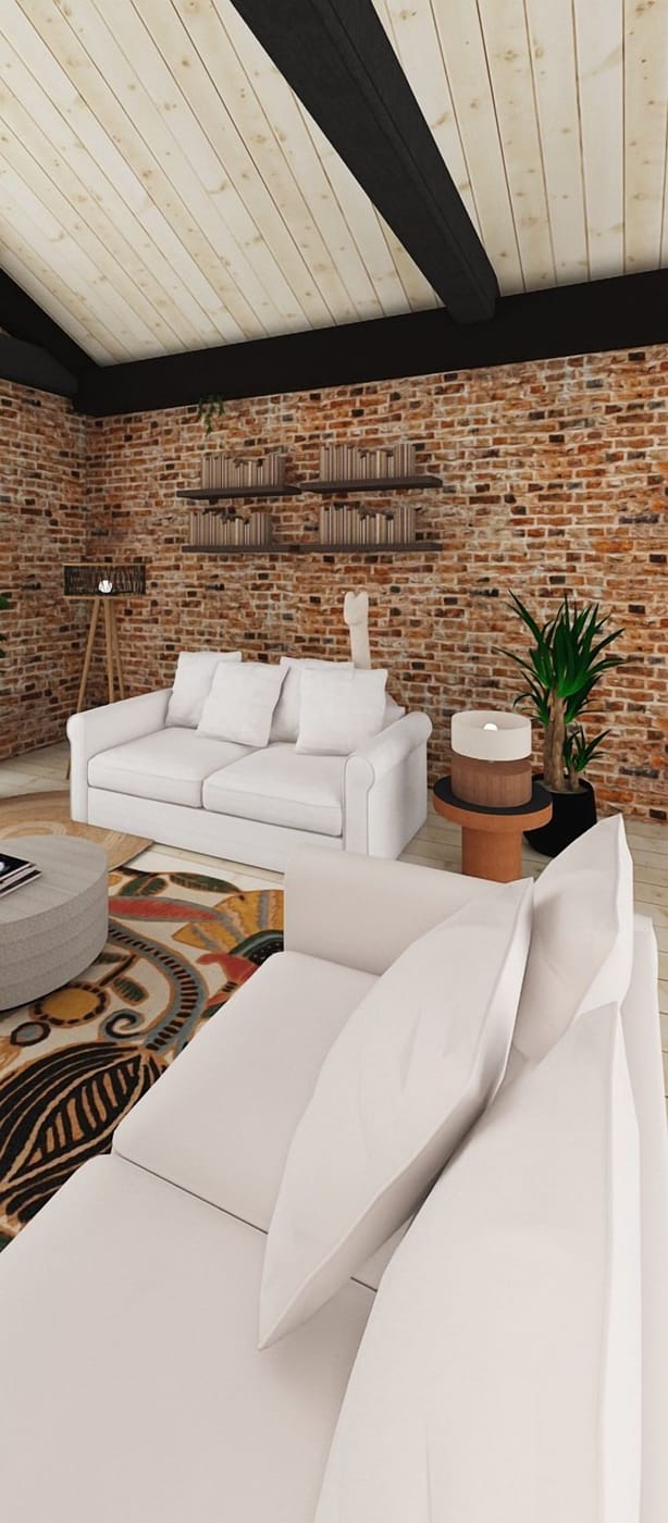 Industrial living room