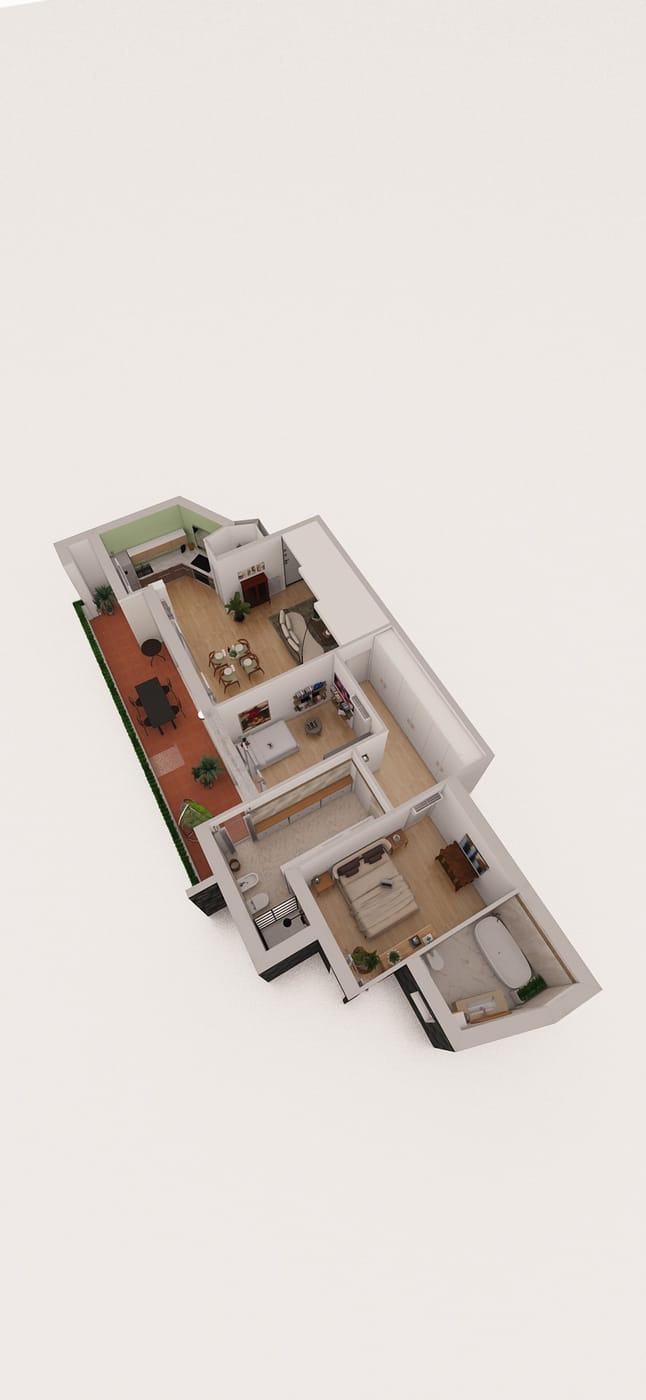 Mid-century floor plan