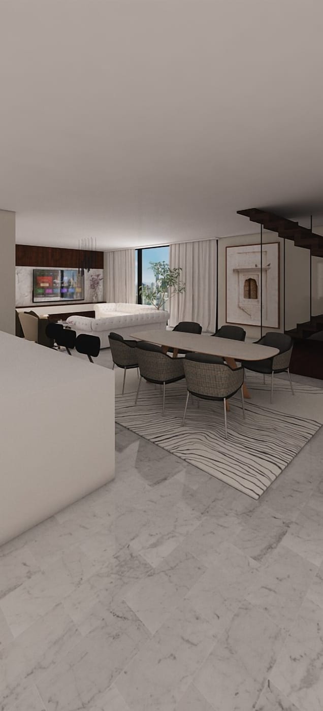 Mid-century living room