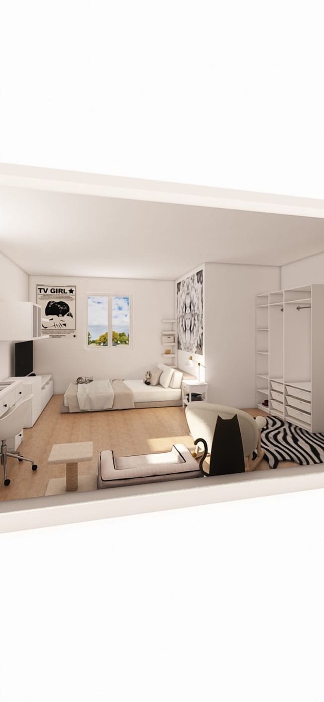 Mid-century bedroom