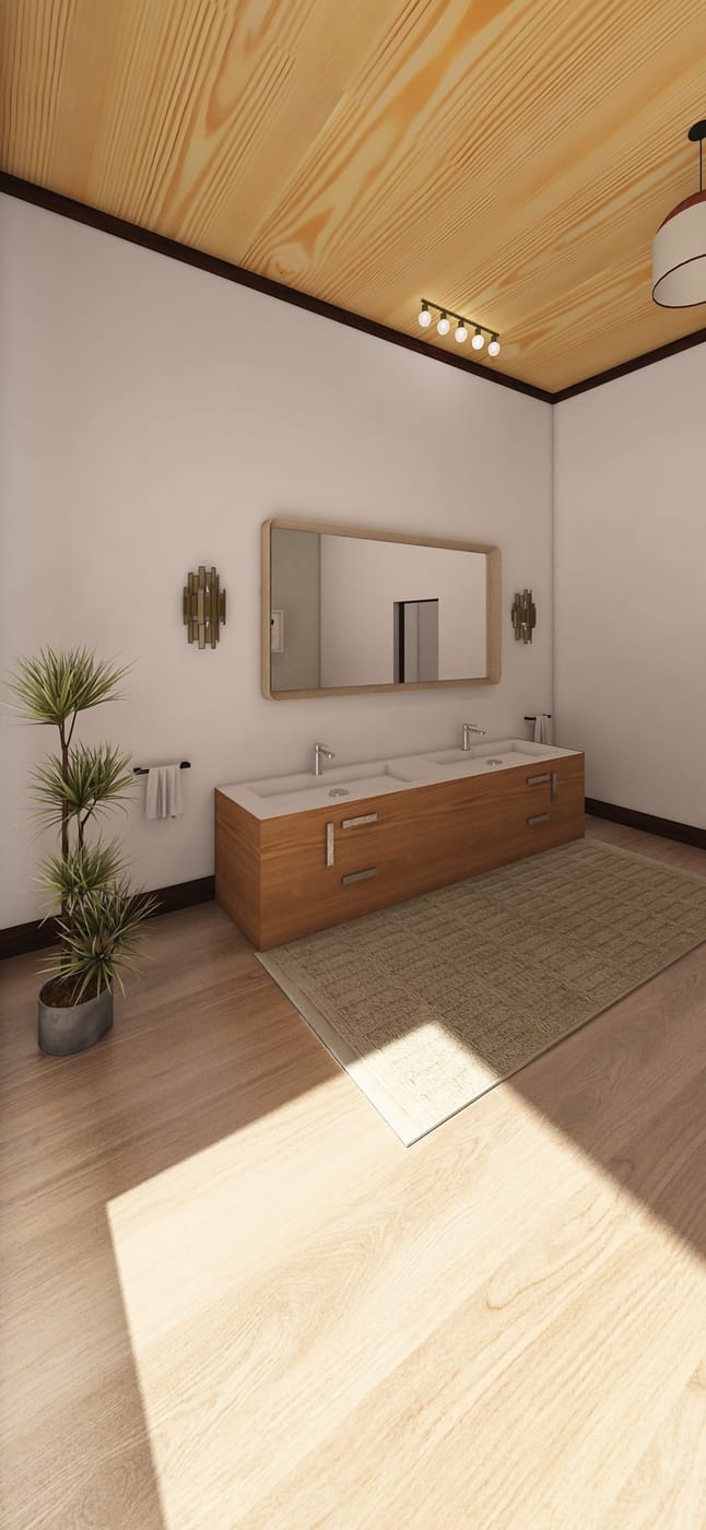 Mid-century bathroom