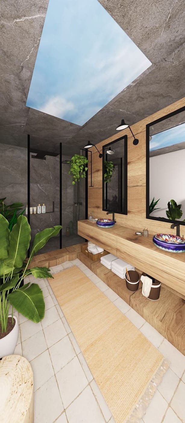 Mid-century bathroom
