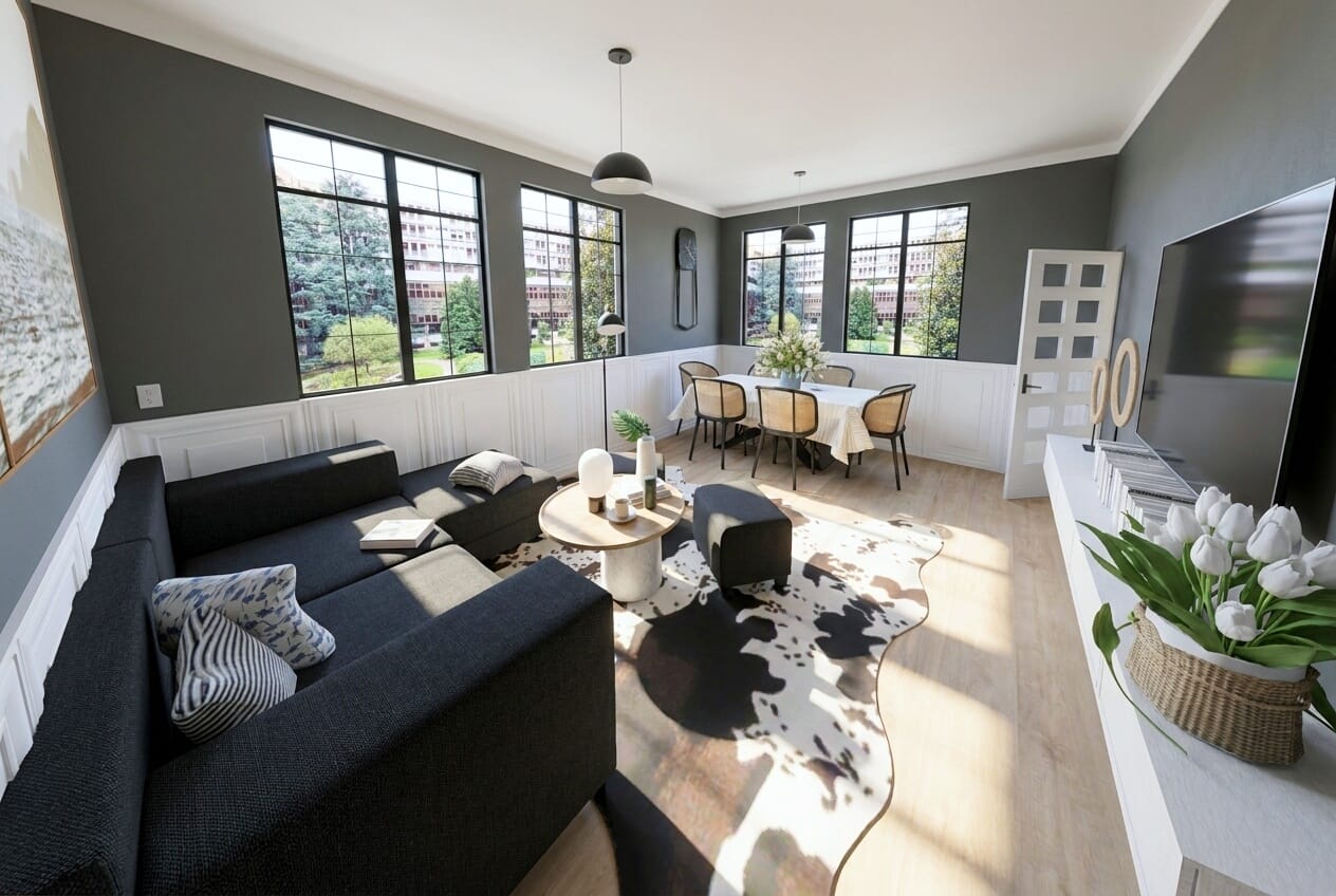 Mid-century living room