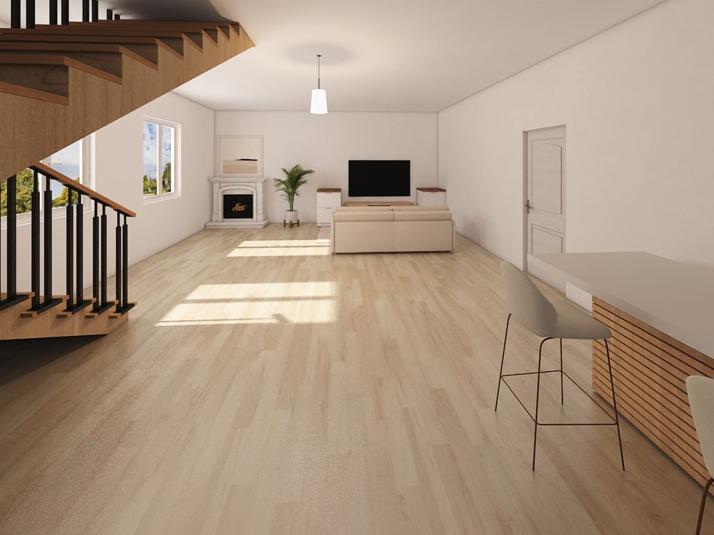 Mid-century living room