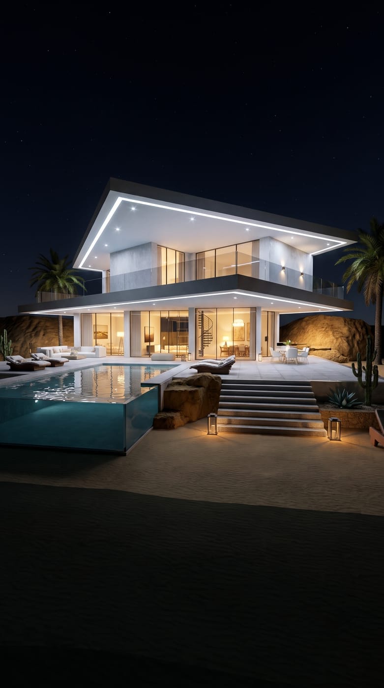 Mid-century outdoor space