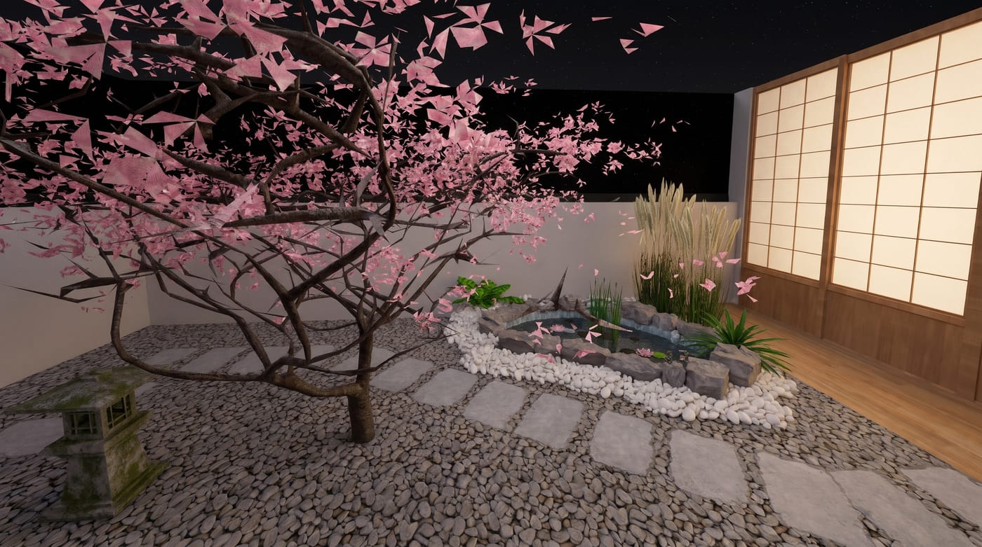 Landscape Zen outdoor space