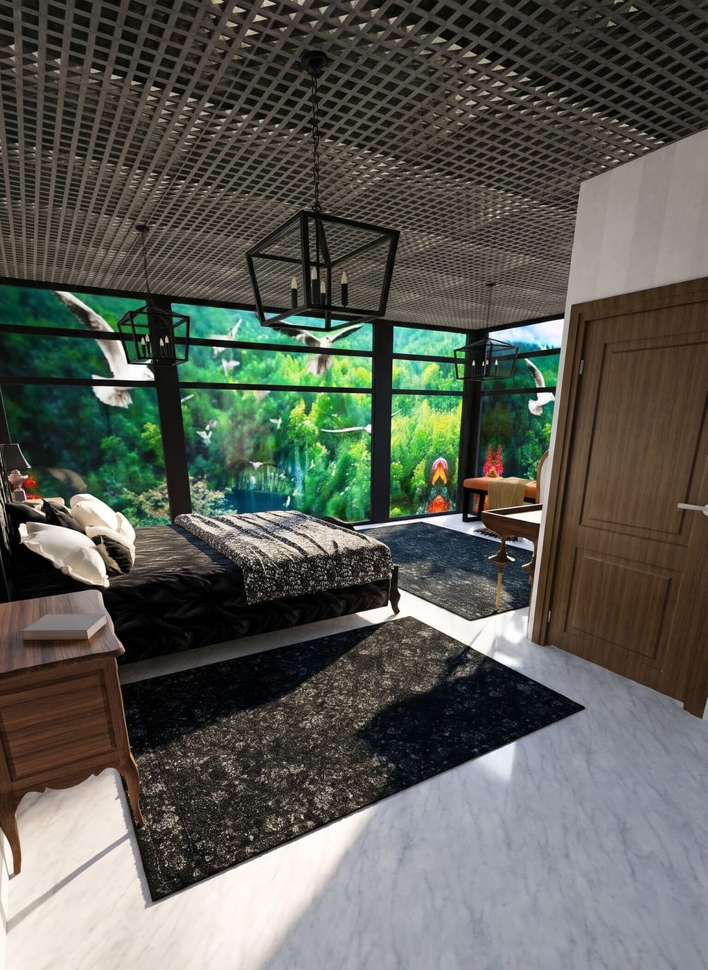 Mid-century bedroom
