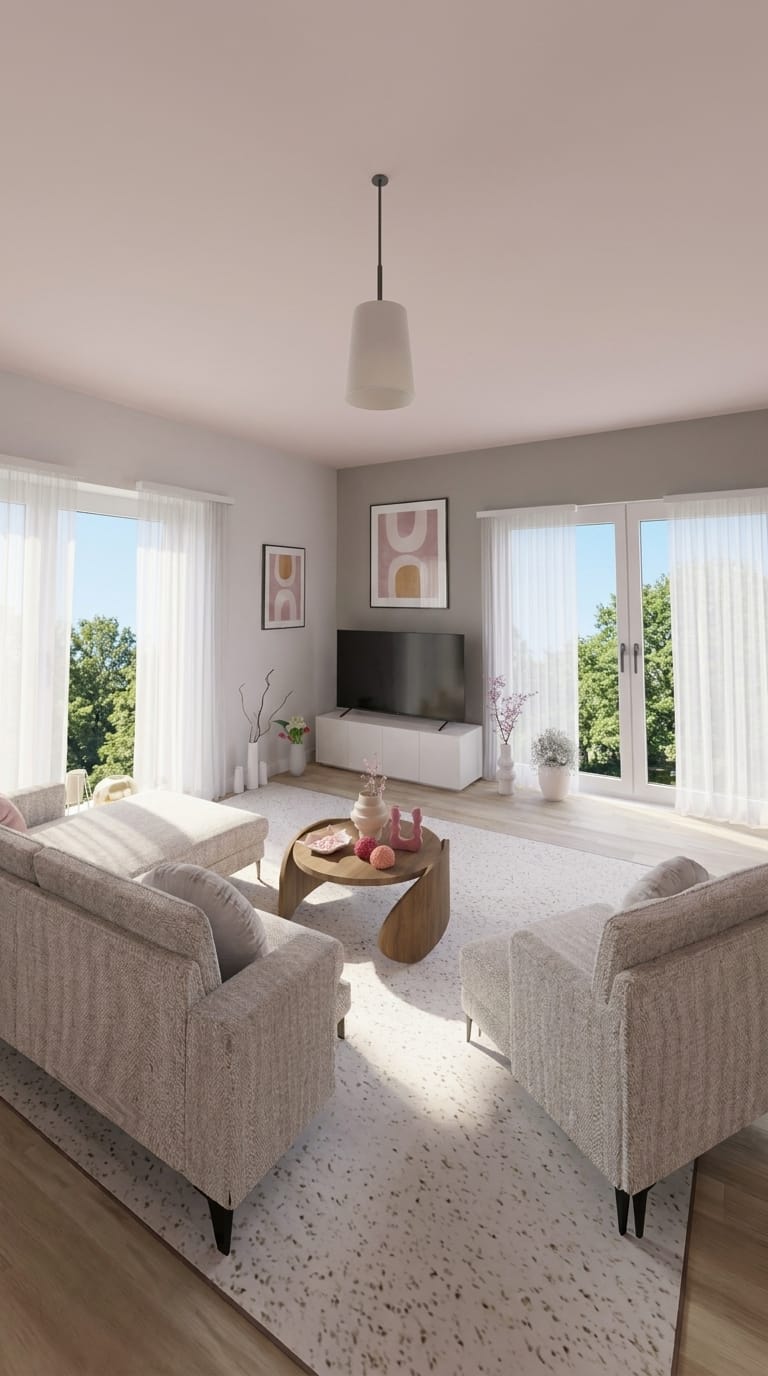 Mid-century living room
