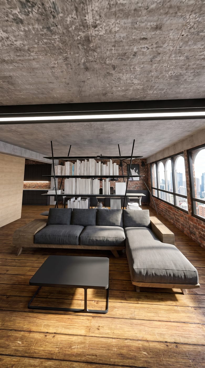 Industrial living room