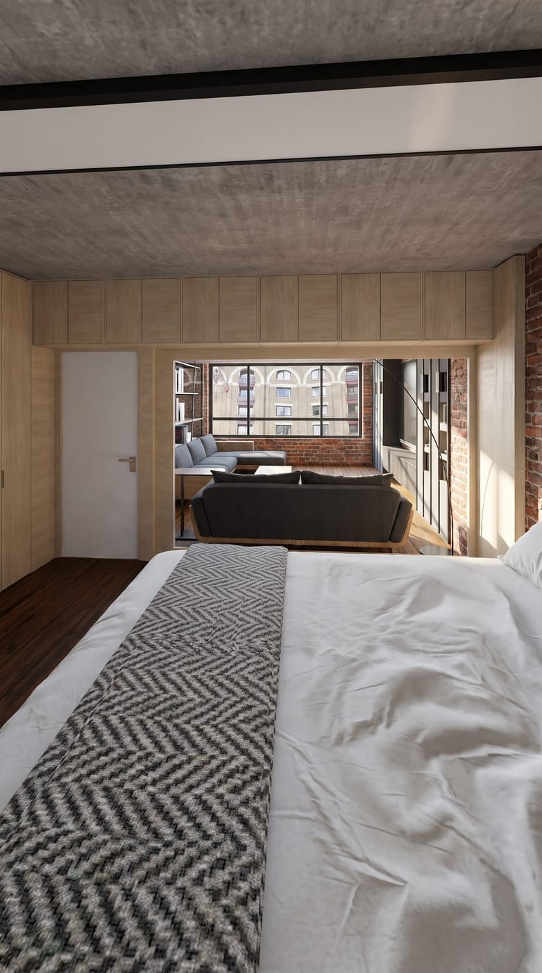 Industrial bedroom