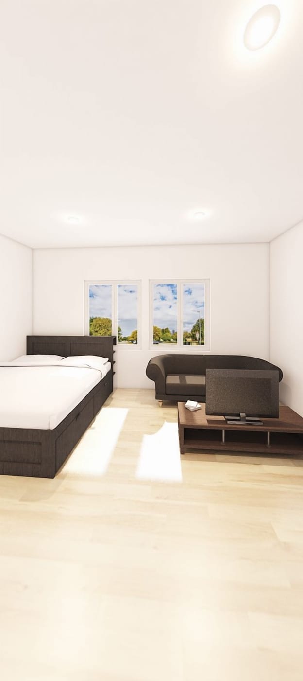 Mid-century bedroom