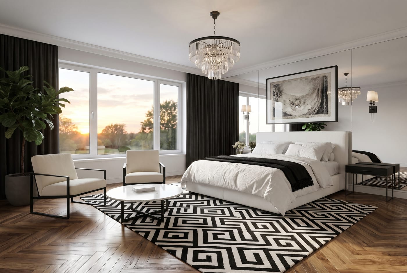 Mid-century bedroom