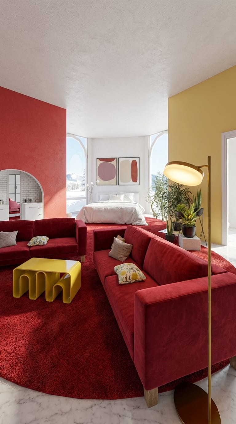 Eclectic living room